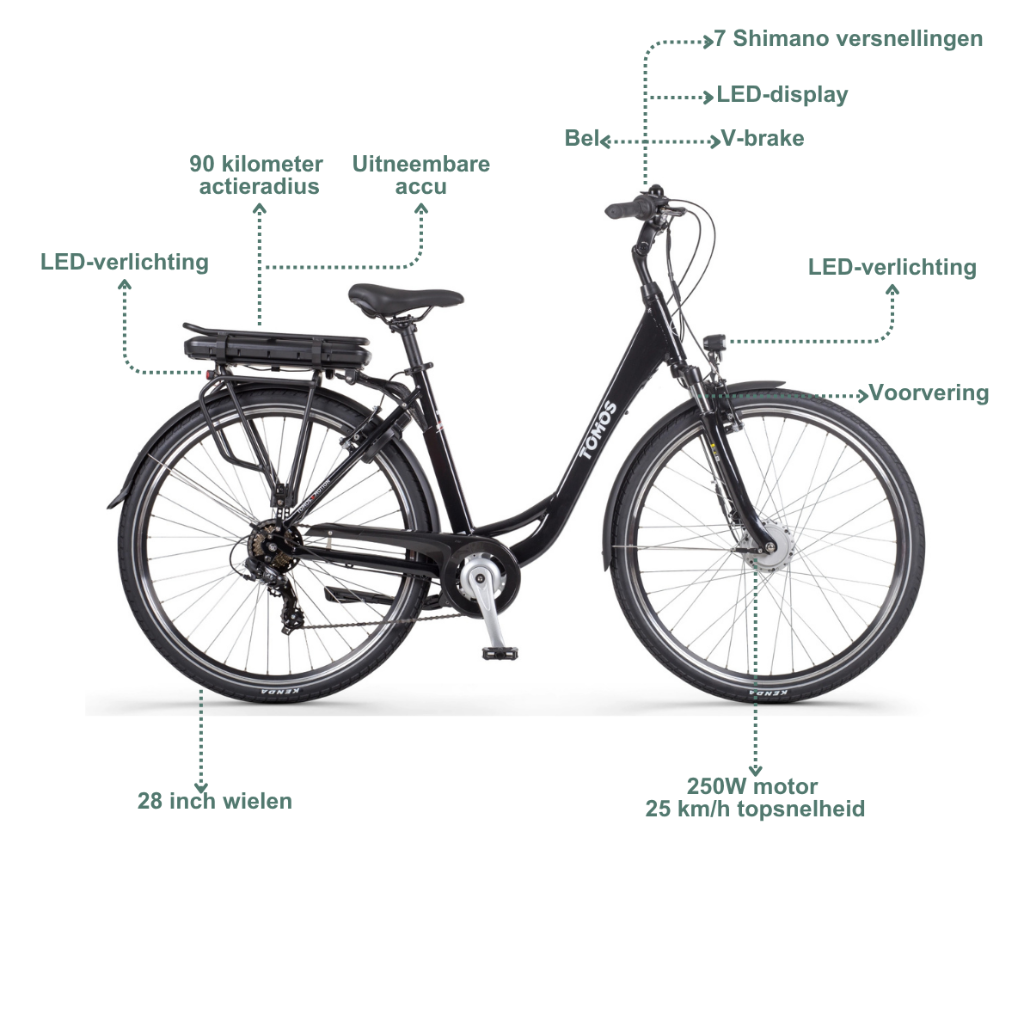 TOMOS EB 05 - Glossy Black