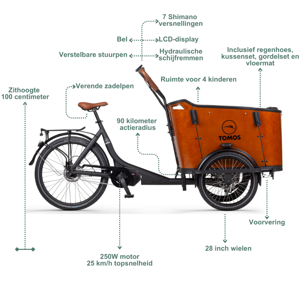 TOMOS E-Cargo 3 N7 | Matt Black