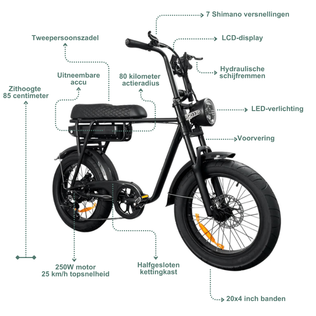 EB2 Fatbike - Zwart