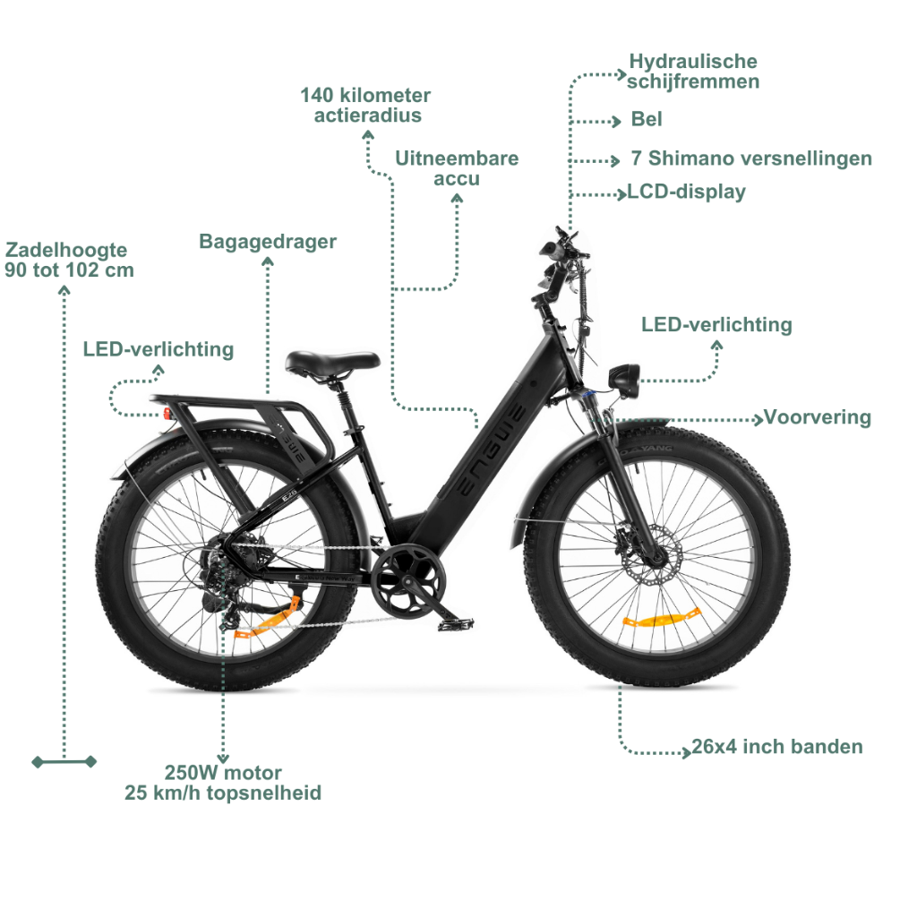 ENGWE E26 ST - Zwart