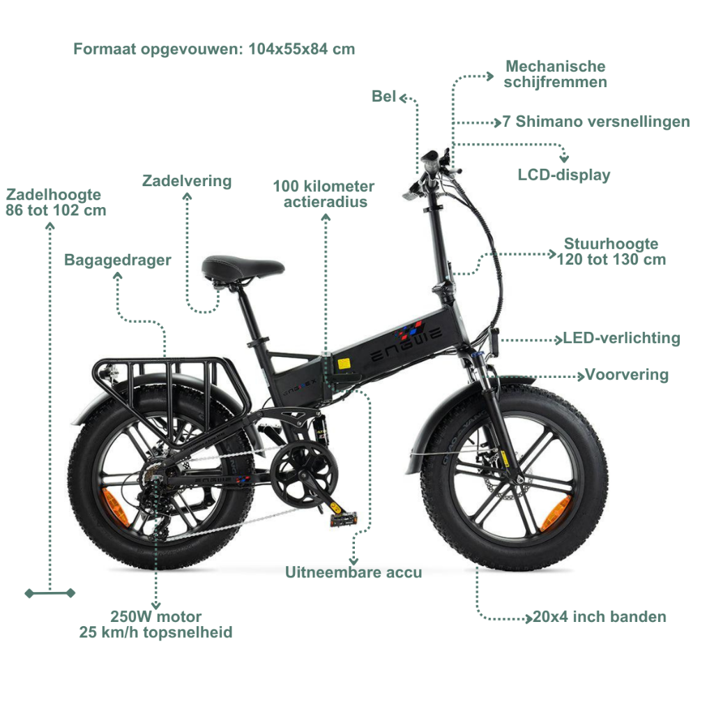 ENGWE Engine X  - Zwart