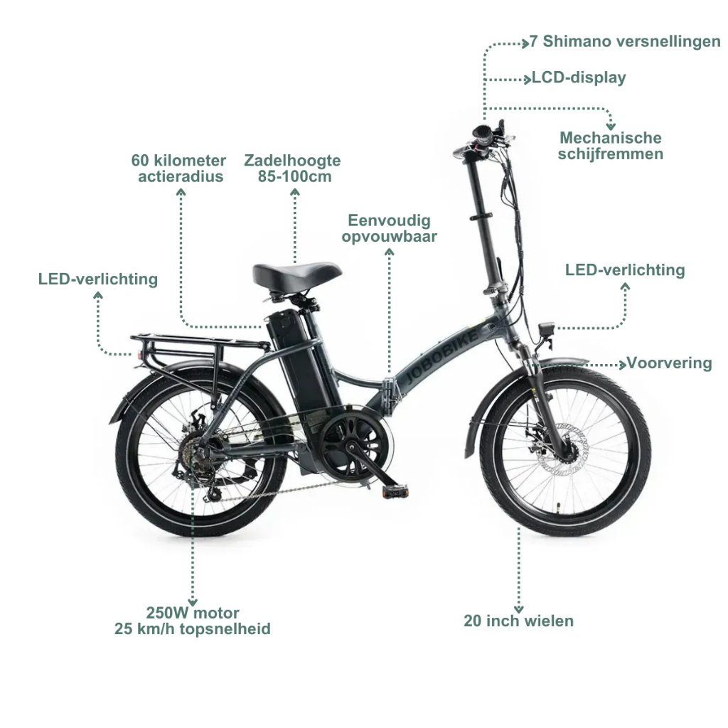 JOBOBIKE Sam - Grijs