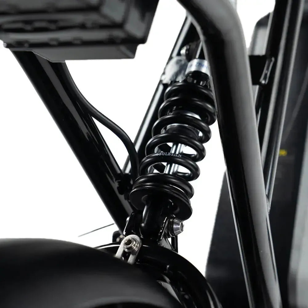 OUXI C90 - Zwart (incl. voetsteuntjes, voorrekje & alarm)