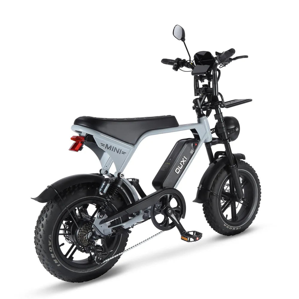 OUXI V8 Ultra Mini - Lichtgrijs (incl. voetsteuntjes, voorrekje & alarm)OUXI V8 Ultra Mini - Lichtgrijs (incl. voetsteuntjes, voorrekje & alarm)