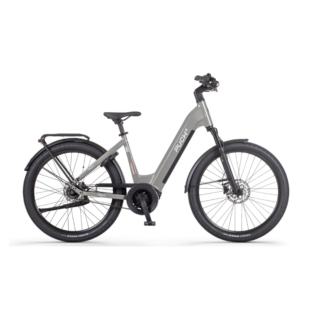 PUCH E-Felice N7 Belt | Aluminium Grey (Dames)
