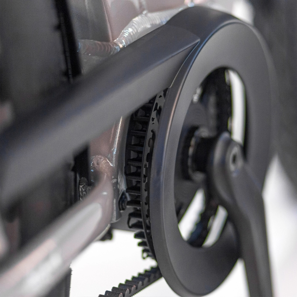 PUCH E-Felice N7 Belt | Aluminium Grey (Dames)