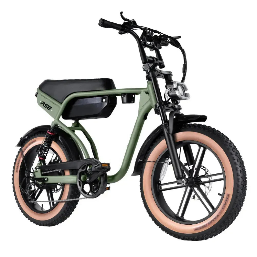 RSE Fatbike - Groen (incl. voetsteuntjes & alarm)RSE Fatbike - Groen (incl. voetsteuntjes & alarm)