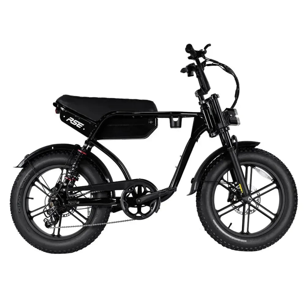 RSE Fatbike - Zwart (incl. voetsteuntjes & alarm)